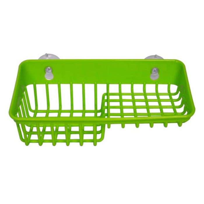 Giá để giẻ rửa bát 2 ngăn dạng lưới màu xanh Inomata