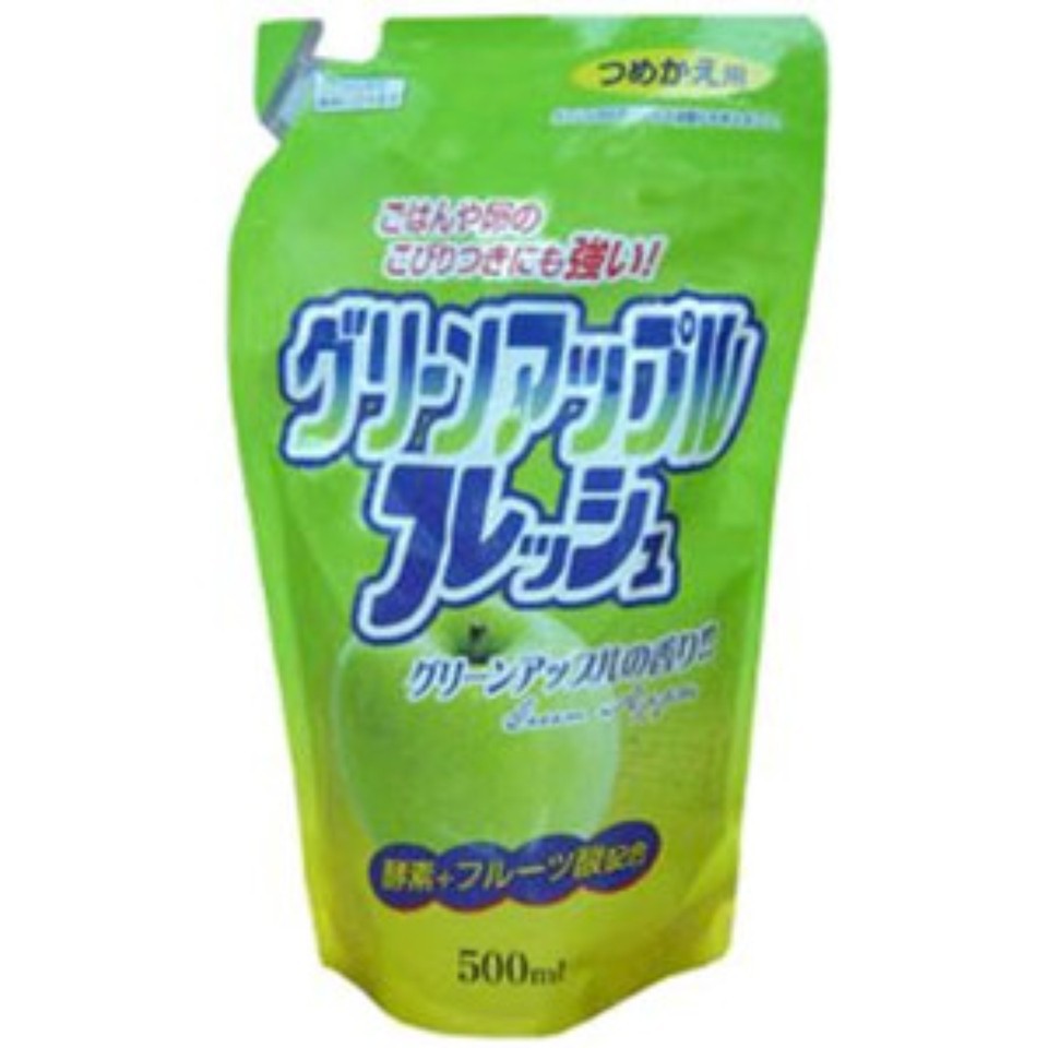 Nước rửa chén bát, rau củ hương táo loại túi 500 ml Rocket