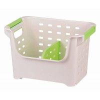 Giá để đồ dùng chia ngăn xếp chồng màu xanh