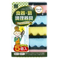 Set 5 miếng xốp rửa bát có 1 mặt ráp