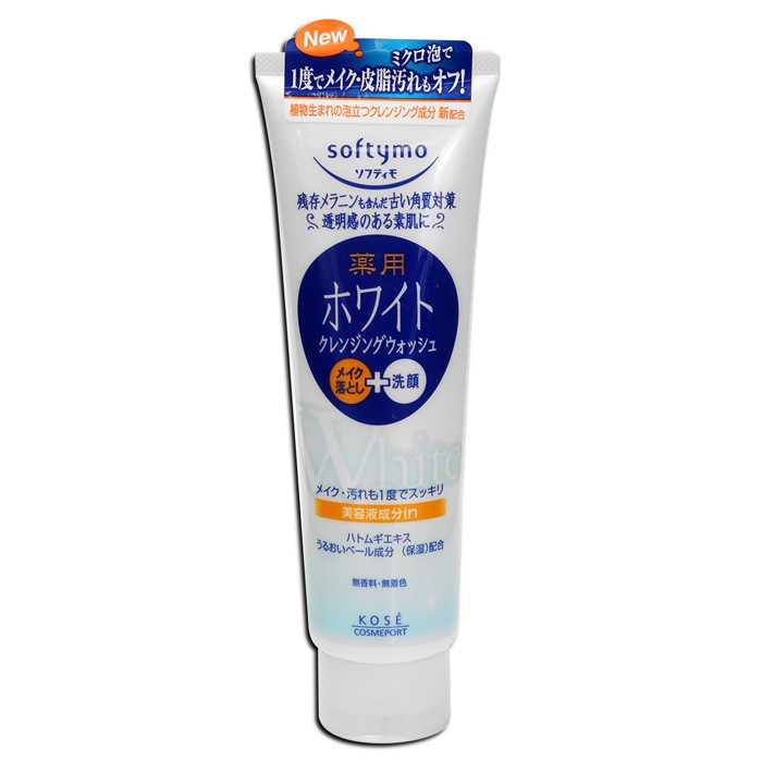 Sữa rửa mặt Kose Softymo White Cleansing Wash 190g